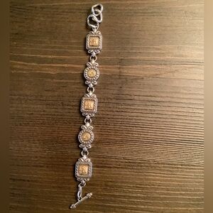 Brighton Victorian Crown Bracelet Silver Gold